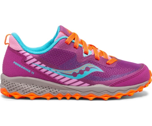 Tenis Saucony Peregrine 11 Shield Niños Zapatillas Magenta / Rosas México MX-256-GH